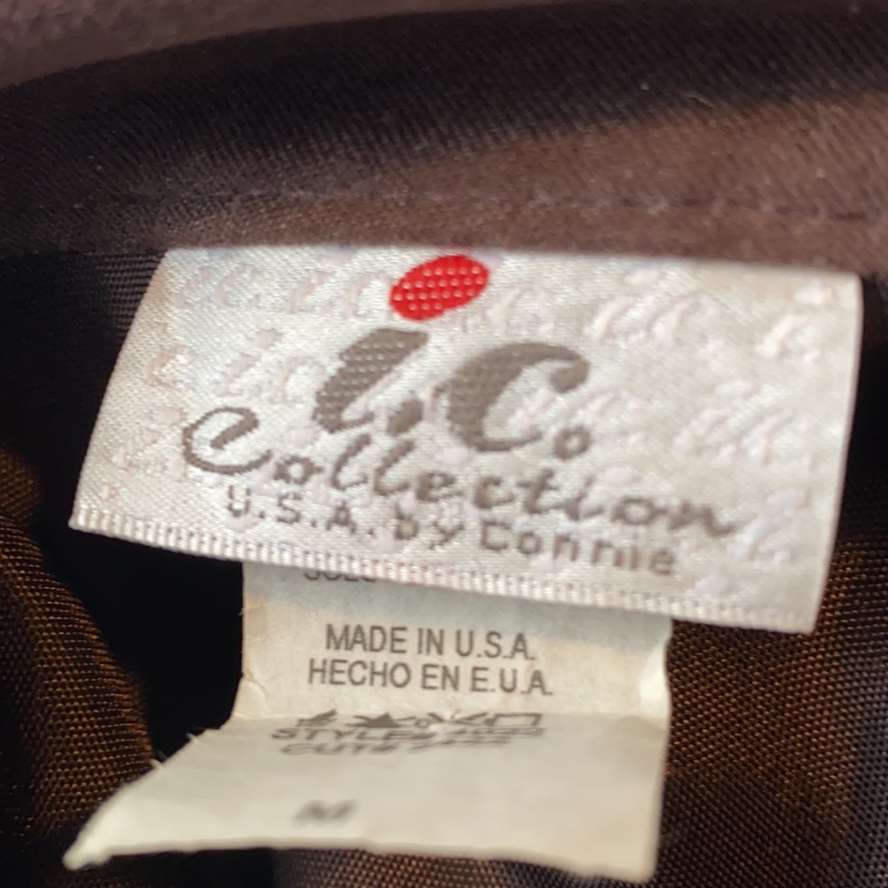 chocolate faux suede skirt EUC - Picture 7 of 7